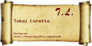 Tokai Loretta névjegykártya
